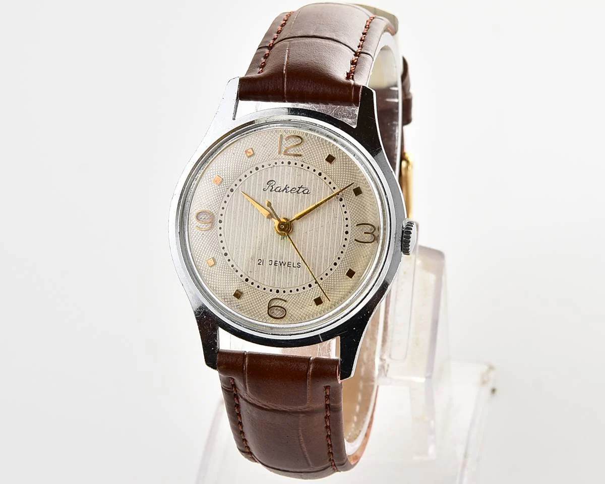 Excellent Soviet Raketa Baltica vintage mechanical watch