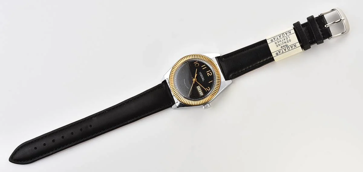 Raketa vintage mechanical wrist watch with double calendar