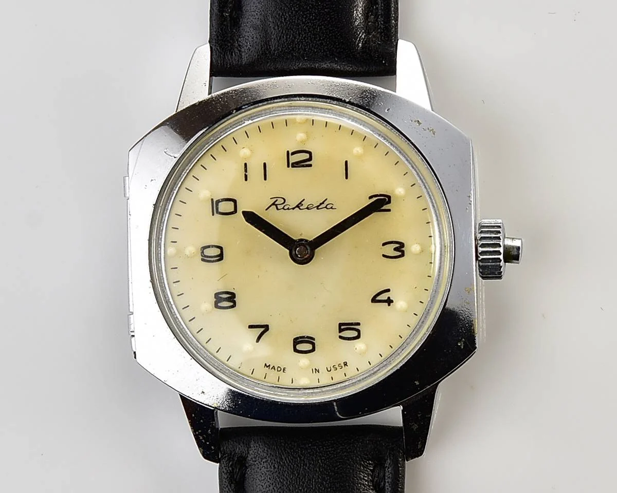 Excellent Soviet Raketa with Braille dial (for visually impaired)