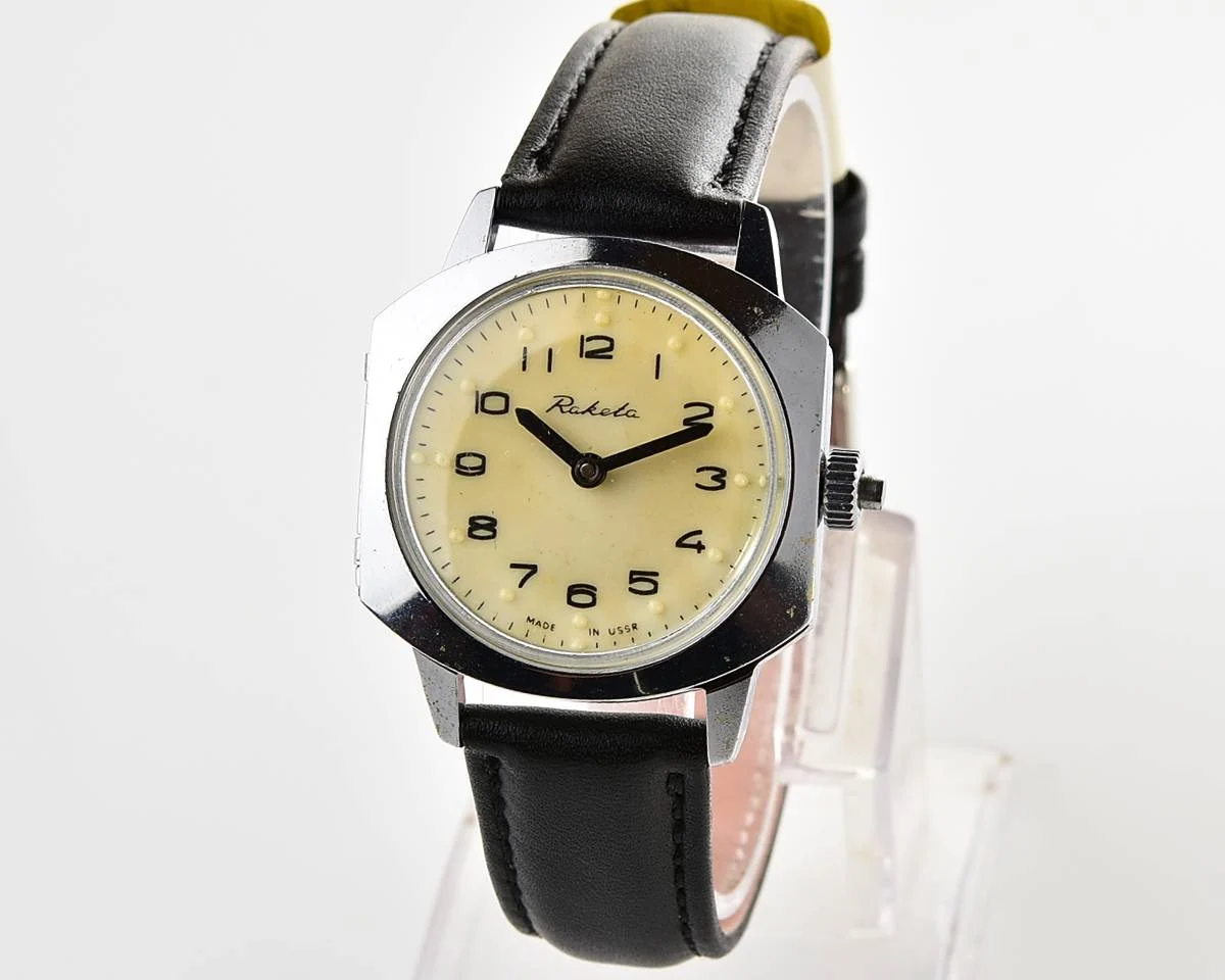 Excellent Soviet Raketa with Braille dial (for visually impaired)