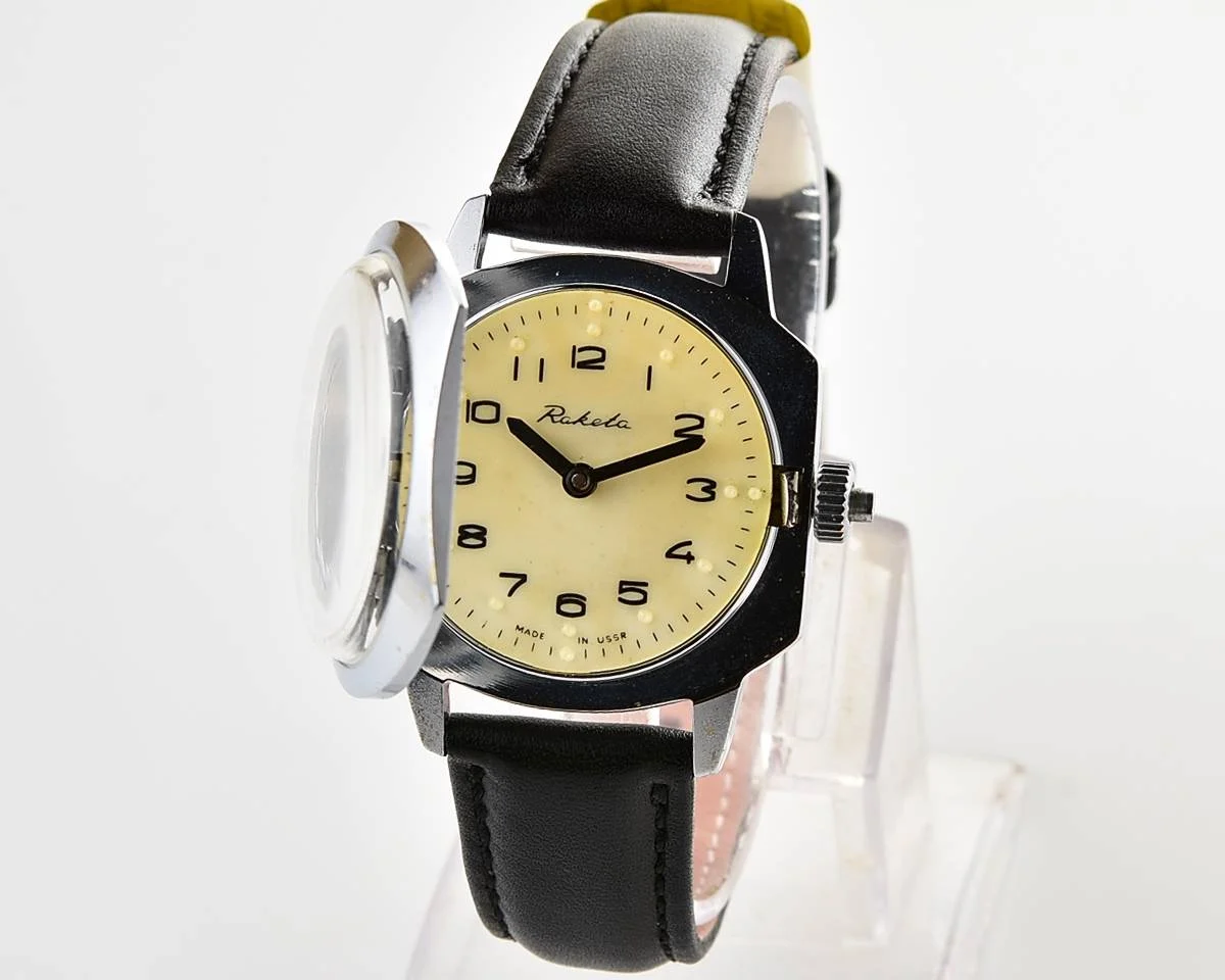 Excellent Soviet Raketa with Braille dial (for visually impaired)