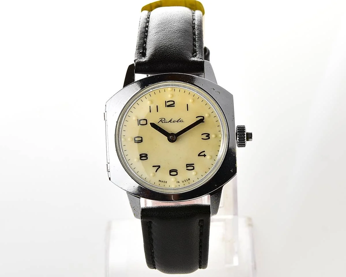 Excellent Soviet Raketa with Braille dial (for visually impaired)