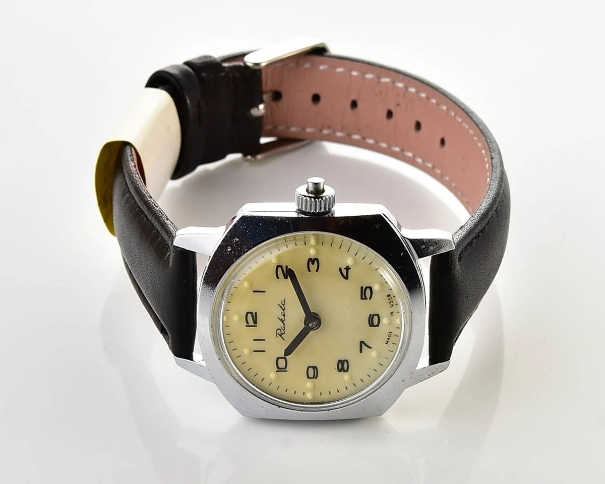Excellent Soviet Raketa with Braille dial (for visually impaired)