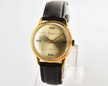 Vintage gold-plated soviet RAKETA watch