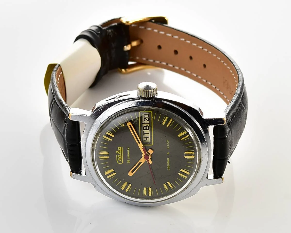 Slava Soviet mechanical vintage watch