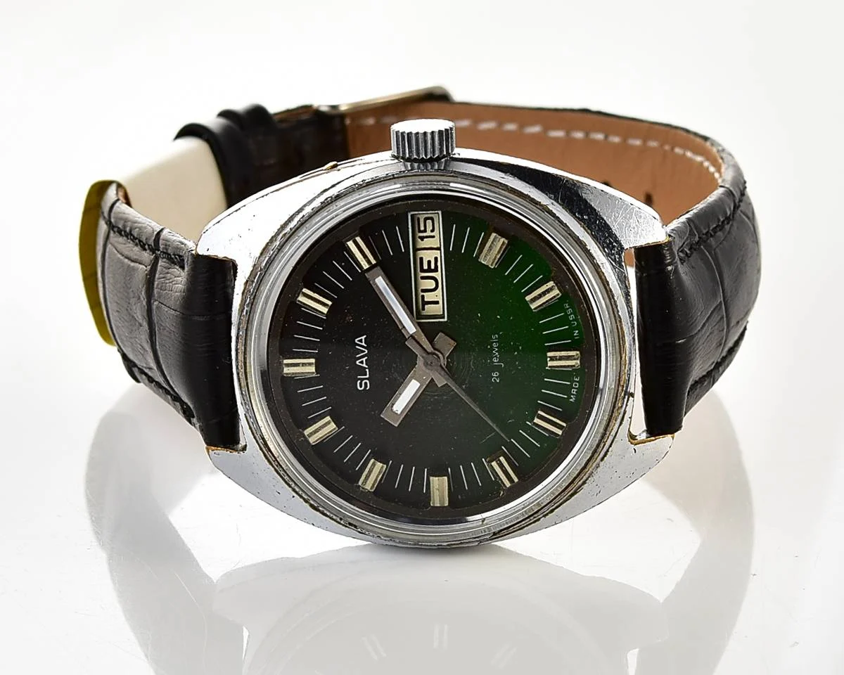 Slava Soviet mechanical vintage watch