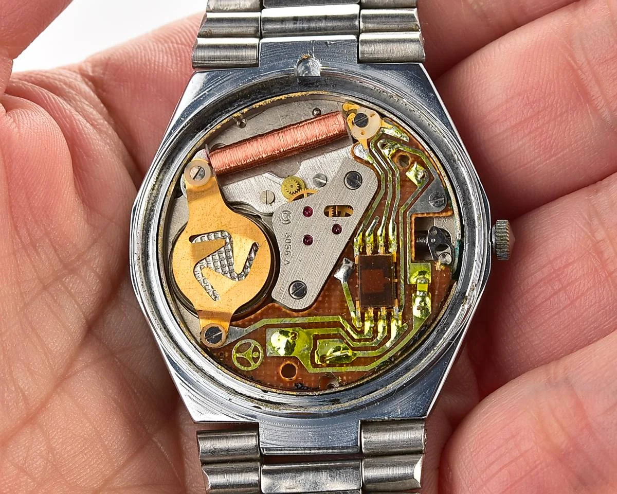 Soviet Slava watch with quartz movement