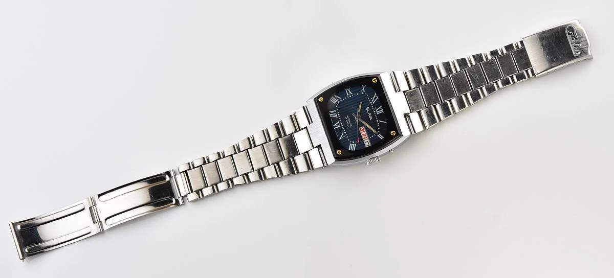 Slava Soviet mechanical vintage watch with automatic self winding movement