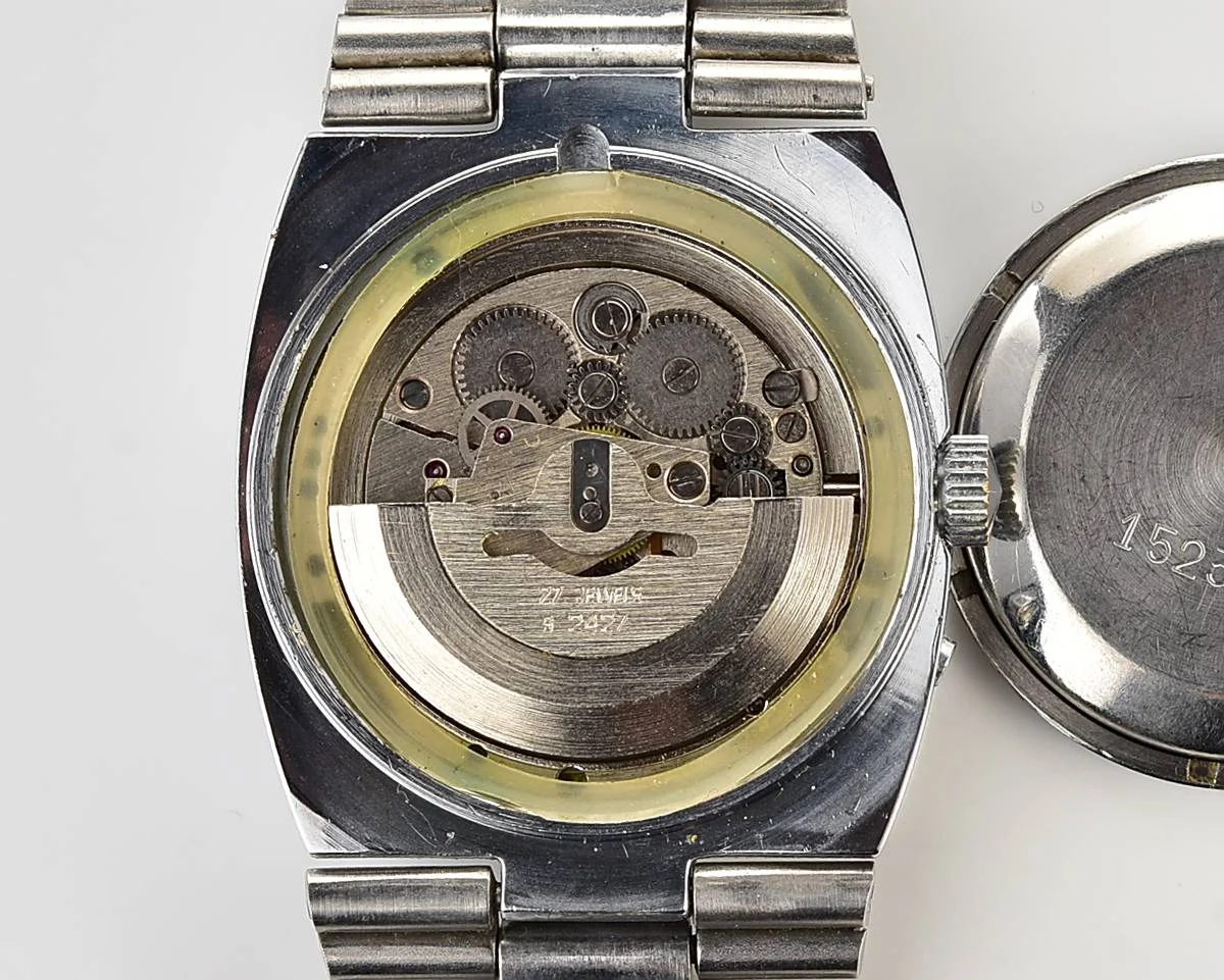 Slava Soviet mechanical vintage watch with automatic self winding movement