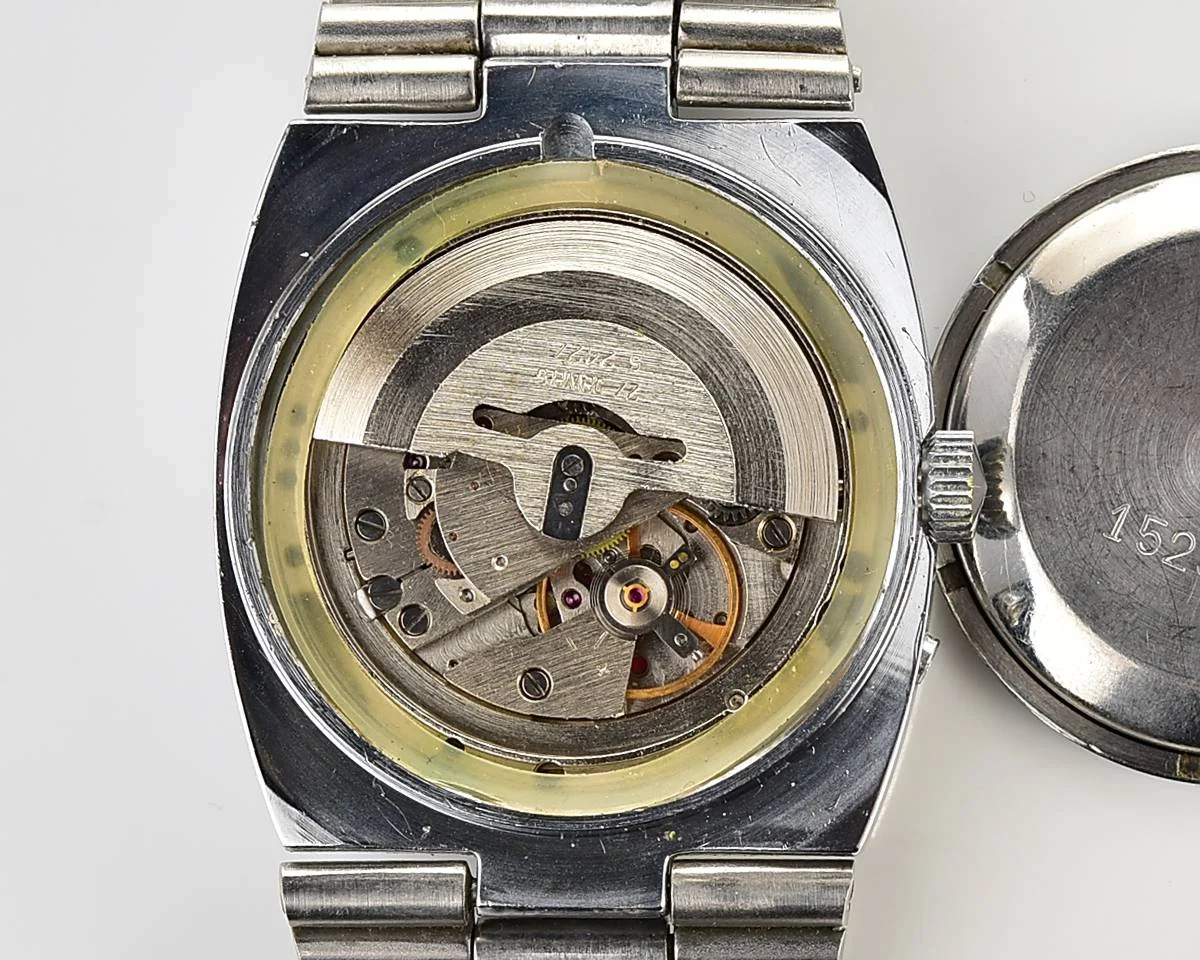 Slava Soviet mechanical vintage watch with automatic self winding movement