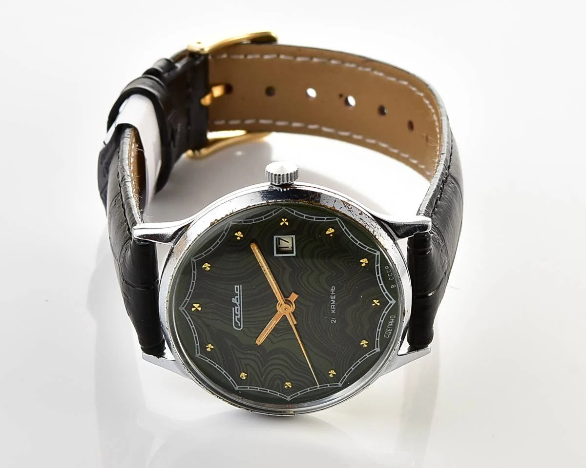 Slava Soviet mechanical vintage watch