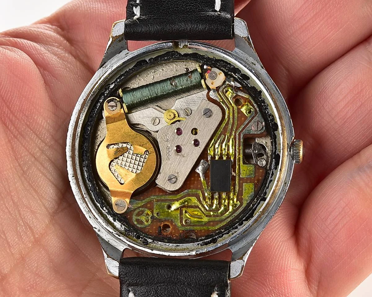 Soviet quartz Slava "Sport" with pulse scale!