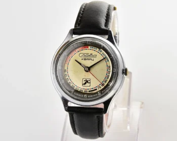 Soviet quartz Slava "Sport" with pulse scale!