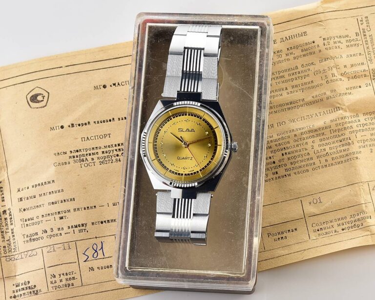 TIME CAPSULE: Automatic soviet SLAVA with quartz movement – NEW old stock(NOS)!