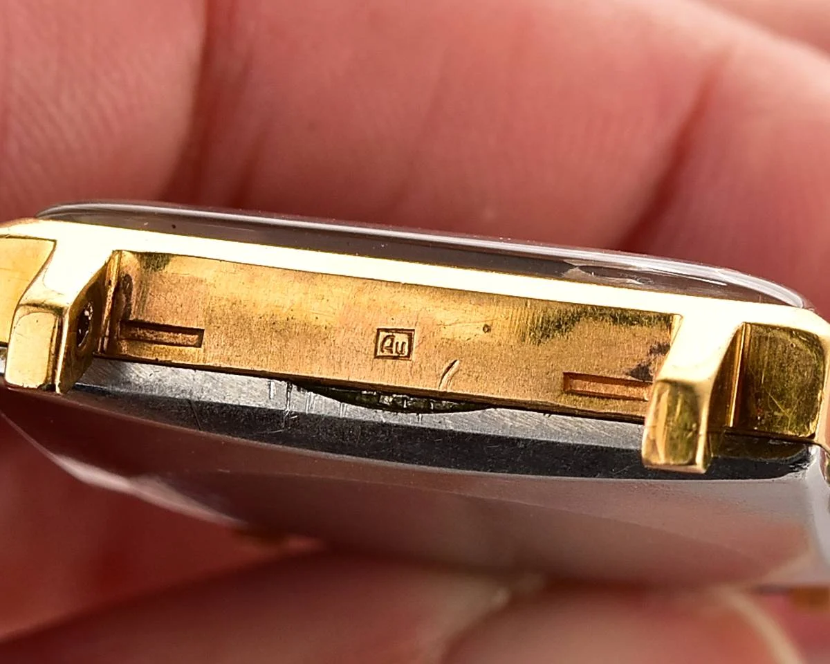 Gold-plated Slava Soviet mechanical vintage watch with original crystal and crown