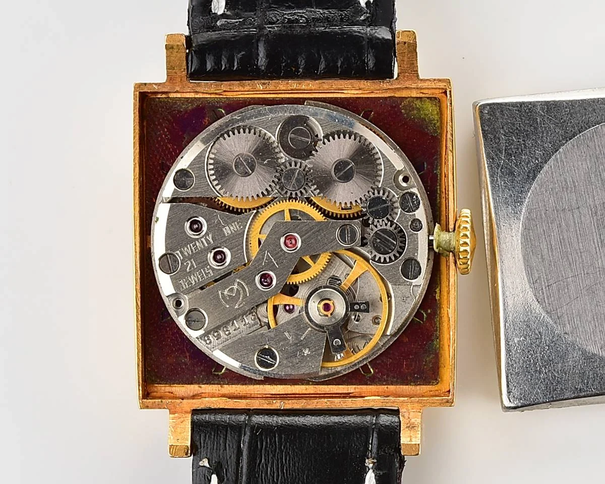 Gold-plated Slava Soviet mechanical vintage watch with original crystal and crown
