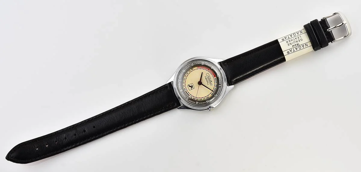 Soviet quartz Slava "Sport" with pulse scale!