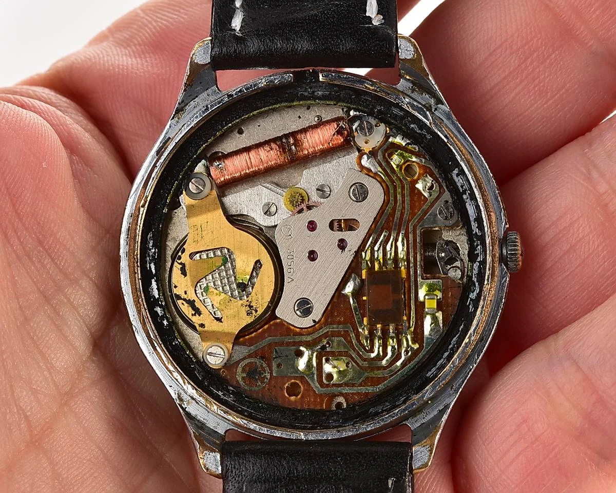 Soviet quartz Slava "Sport" with pulse scale!