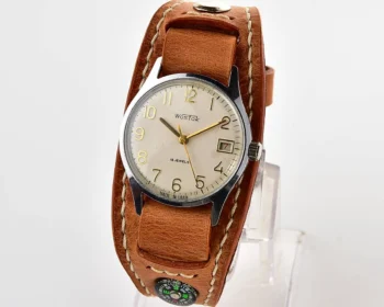 Excellent Soviet Wostok (Vostok) mechanical wrist watch + exquisite Sturmanskie compass strap!