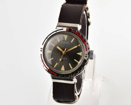RARE Soviet Vostok Amphibia type 350 "eared" watch, stainless steel case