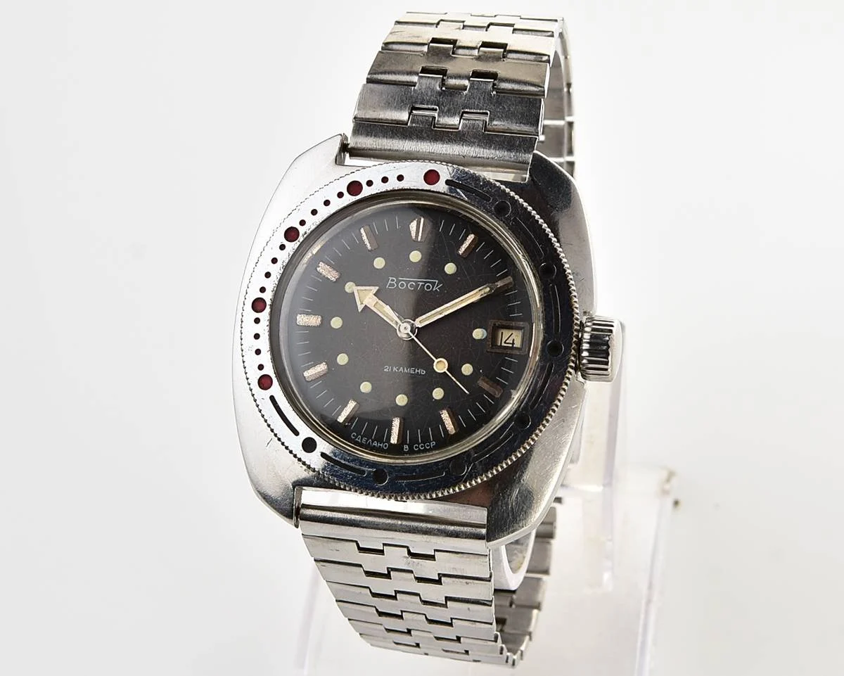 Massive Soviet Vostok Amphibia - ministry case with automatic self winding movement