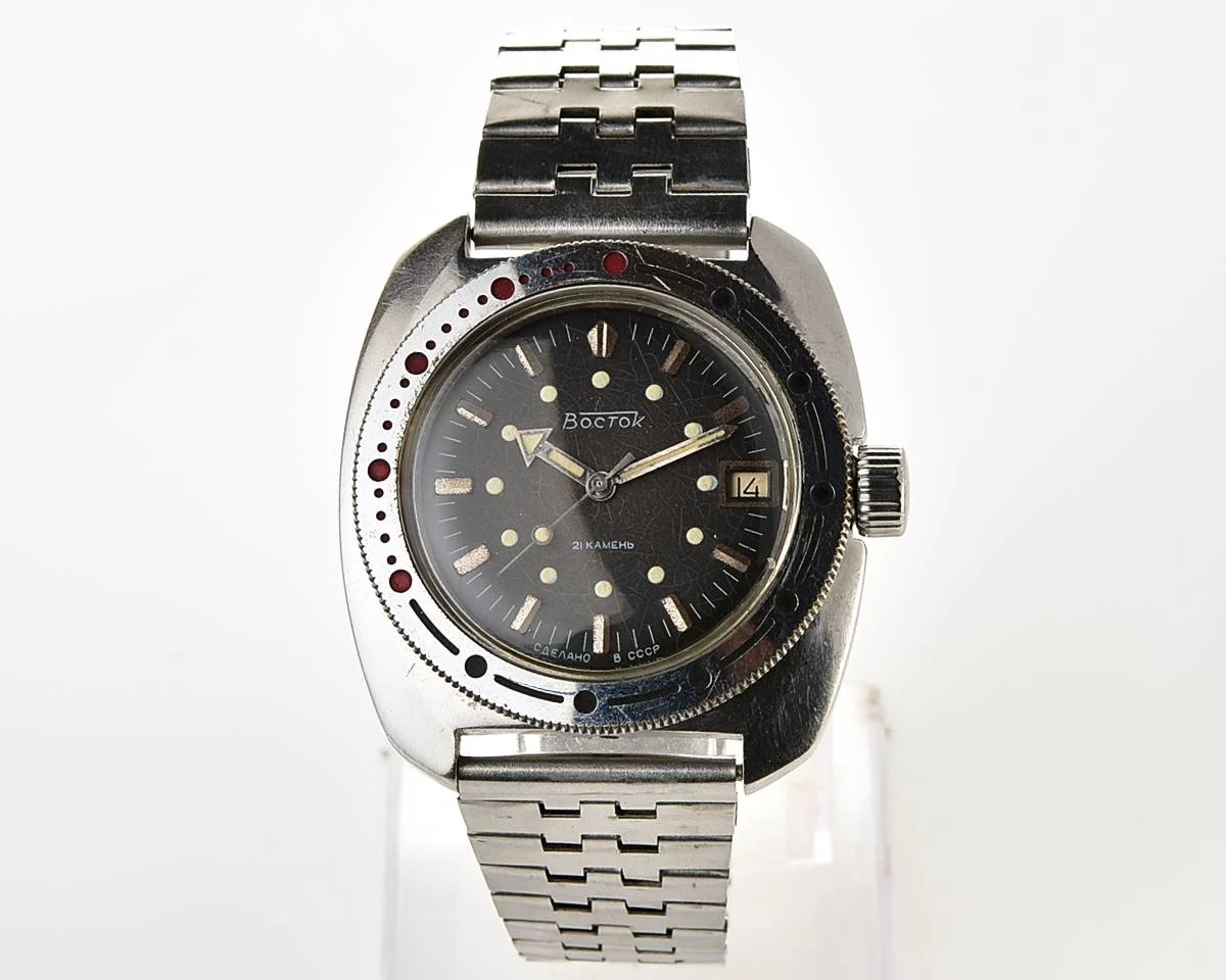 Massive Soviet Vostok Amphibia - ministry case with automatic self winding movement