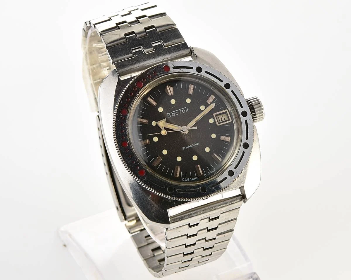 Massive Soviet Vostok Amphibia - ministry case with automatic self winding movement