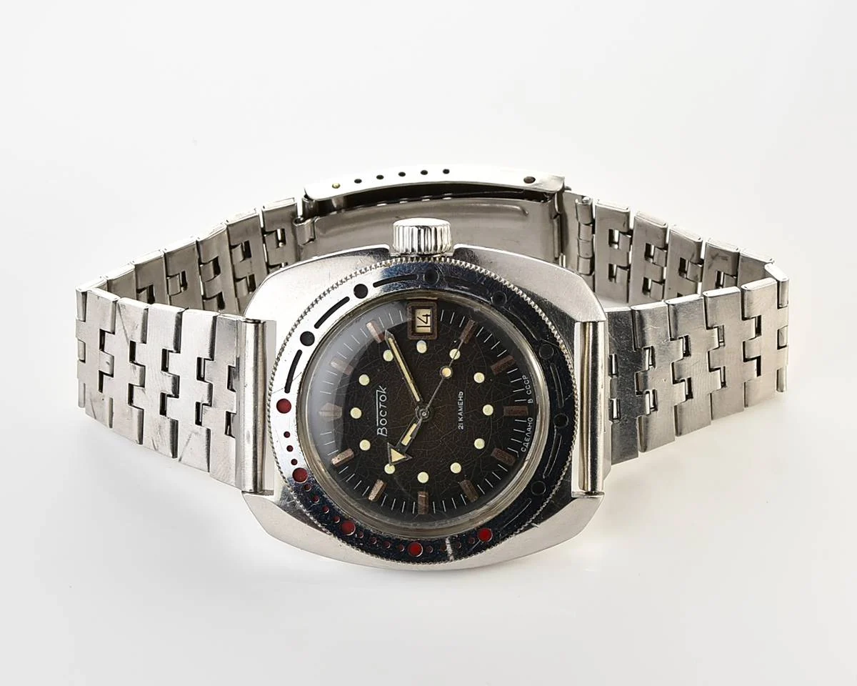 Massive Soviet Vostok Amphibia - ministry case with automatic self winding movement