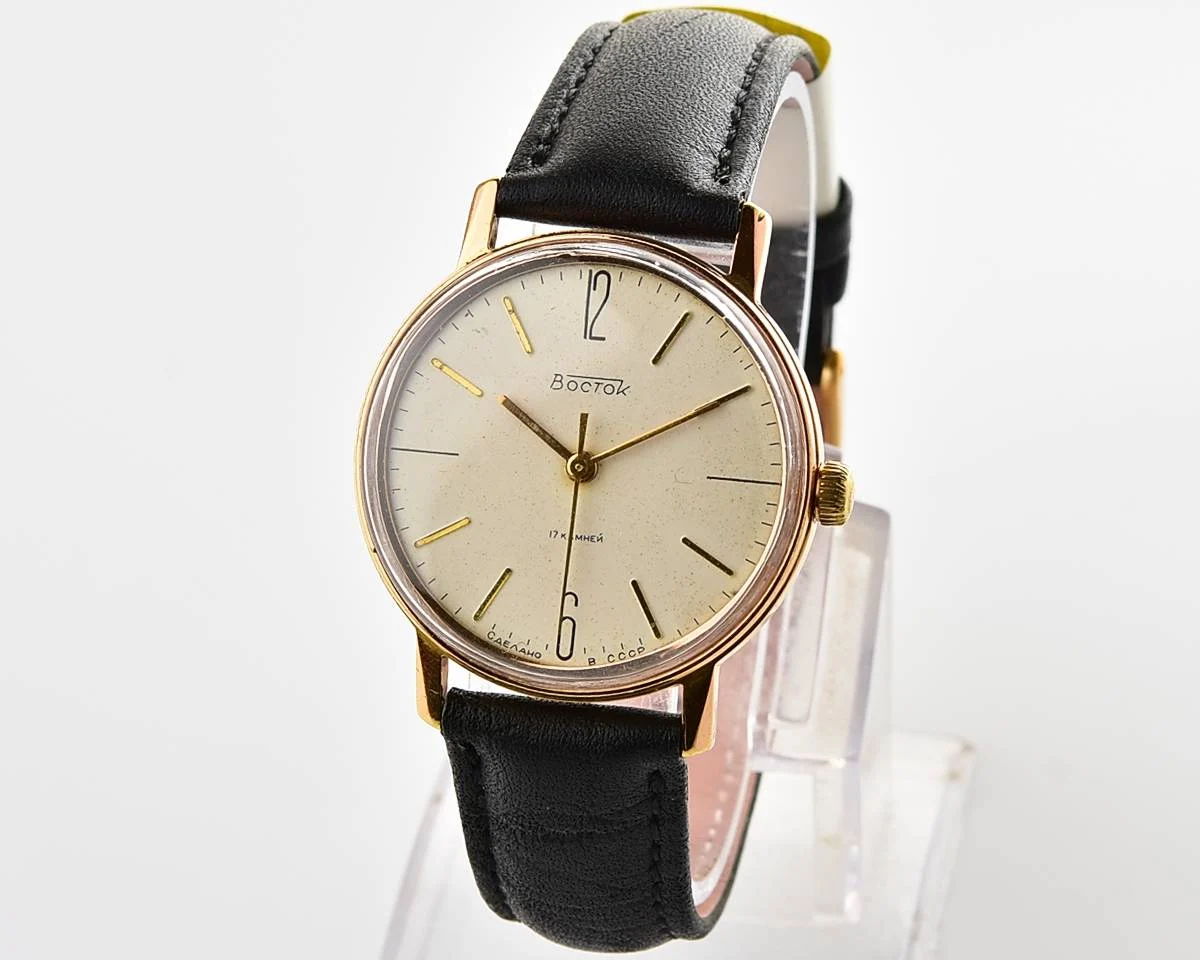 Wostok (Vostok) mechanical gold-plated wrist watch