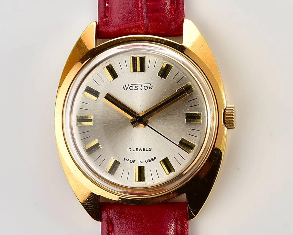 Soviet Wostok (Vostok) mechanical gold-plated watch