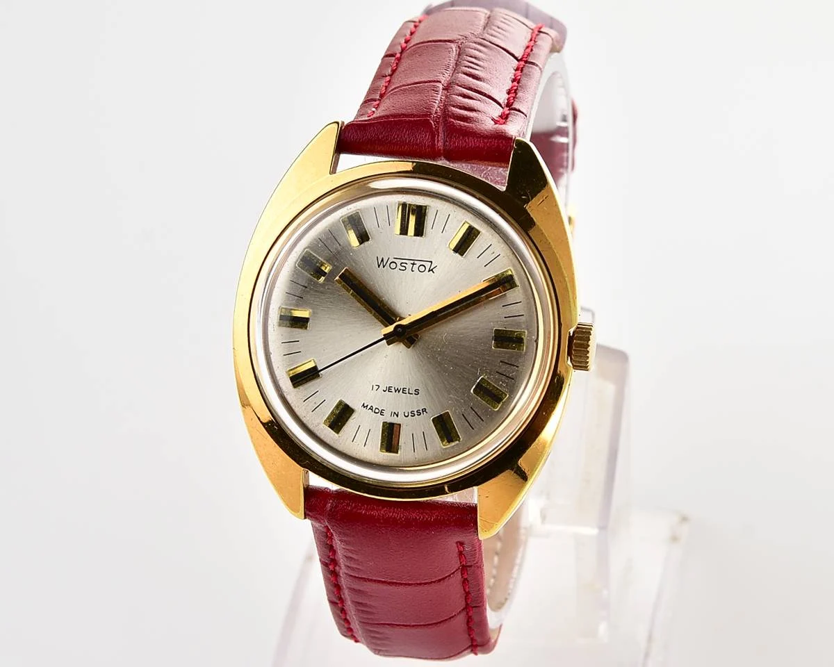 Soviet Wostok (Vostok) mechanical gold-plated watch