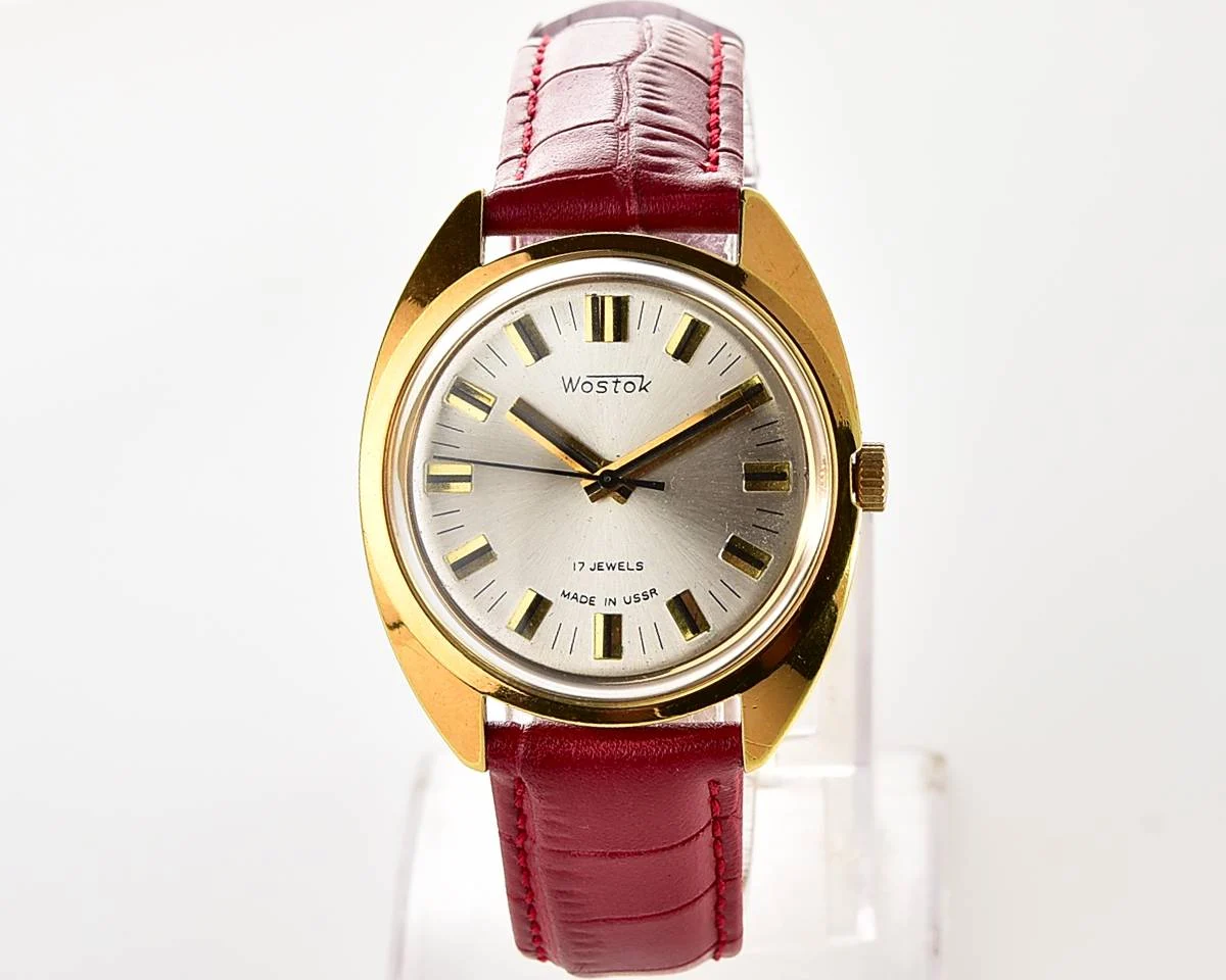 Soviet Wostok (Vostok) mechanical gold-plated watch