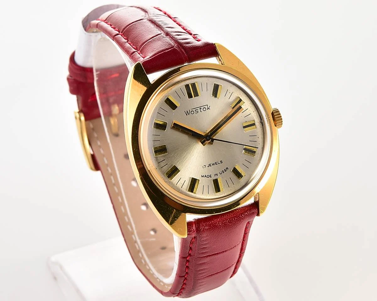 Soviet Wostok (Vostok) mechanical gold-plated watch