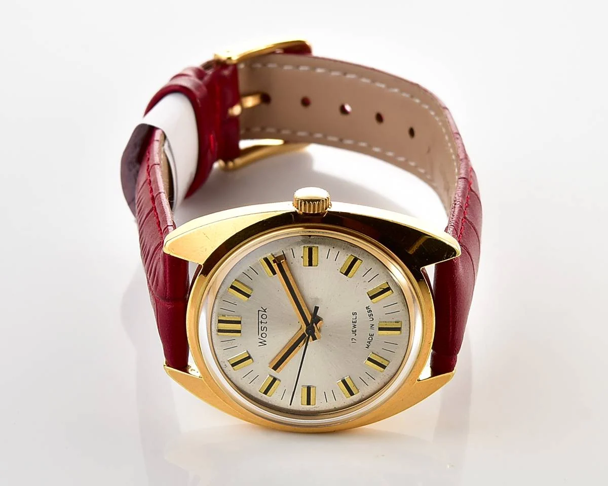 Soviet Wostok (Vostok) mechanical gold-plated watch