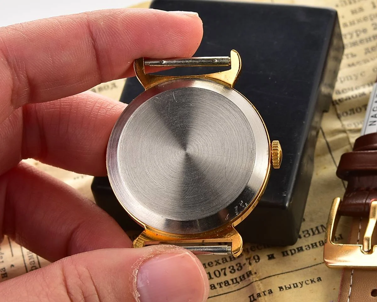 TIME CAPSULE: Soviet mechanical Zim gold-plated watch in box – New Old Stock (NOS)!