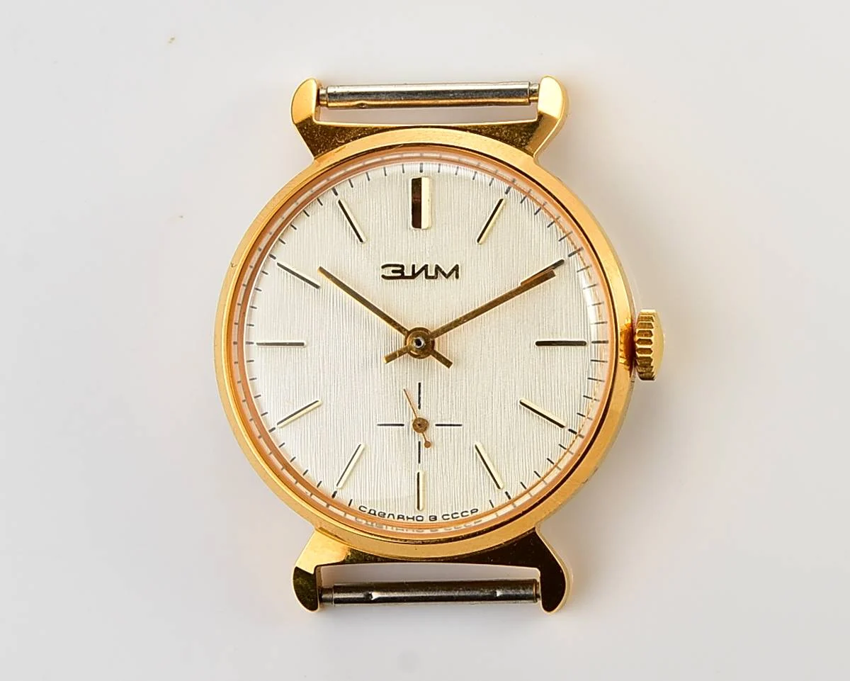 TIME CAPSULE: Soviet mechanical Zim gold-plated watch in box – New Old Stock (NOS)!