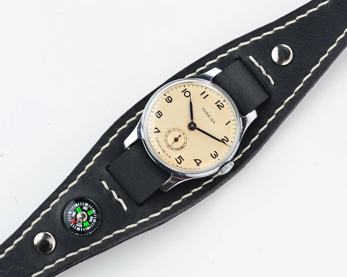 watch Pobeda 2MCHZ EXC 12846 + compass strap-SCS_3939