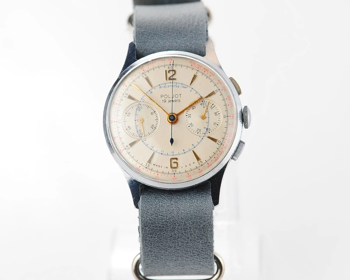 Rare: Poljot 3017 "Strela" chronograph mechanical watch