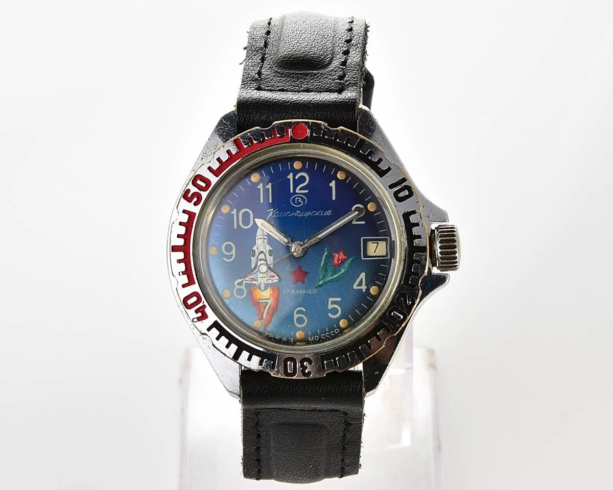 Vostok Komandirskie limited series watch - "Zakaz MO CCCP" Buran art (or space shuttle?)