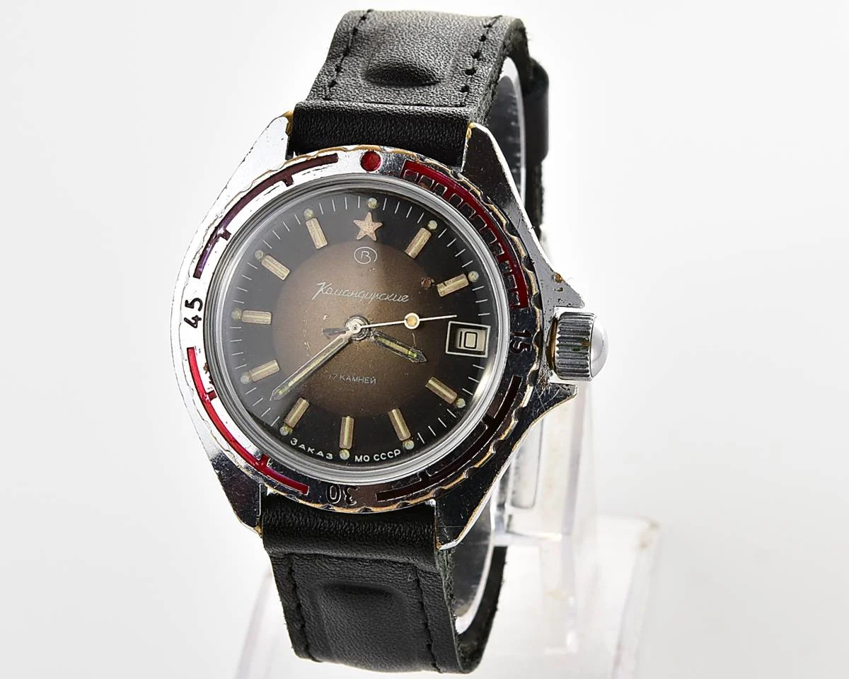 Vostok Komandirskie "Zakaz MO CCCP" limited series watch - rare duo-tone dial!