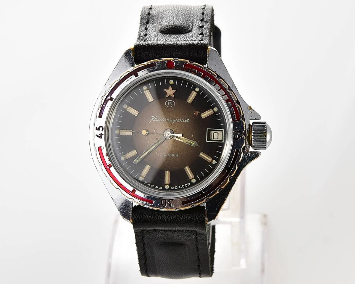 Vostok Komandirskie "Zakaz MO CCCP" limited series watch - rare duo-tone dial!