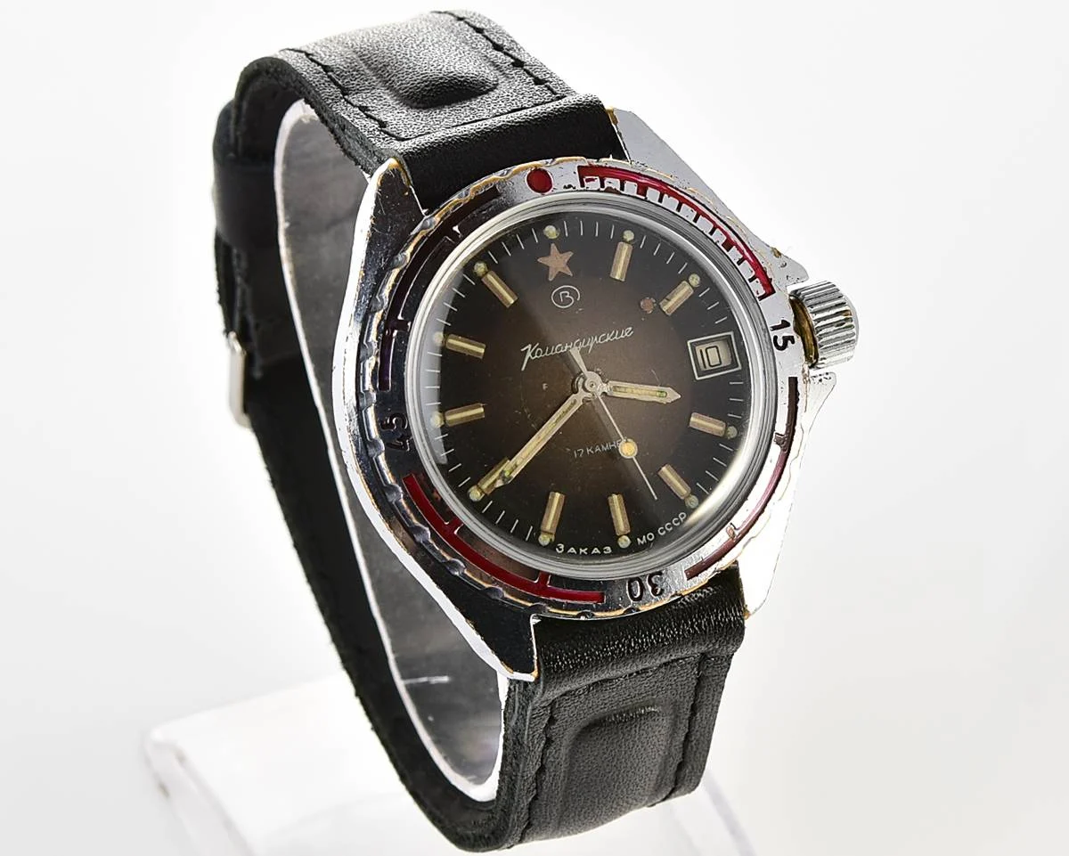 Vostok Komandirskie "Zakaz MO CCCP" limited series watch - rare duo-tone dial!