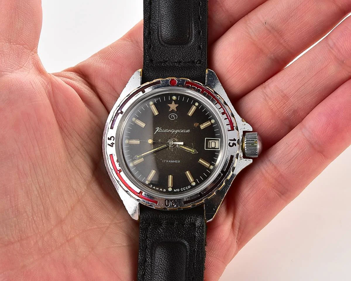 Vostok Komandirskie "Zakaz MO CCCP" limited series watch - rare duo-tone dial!