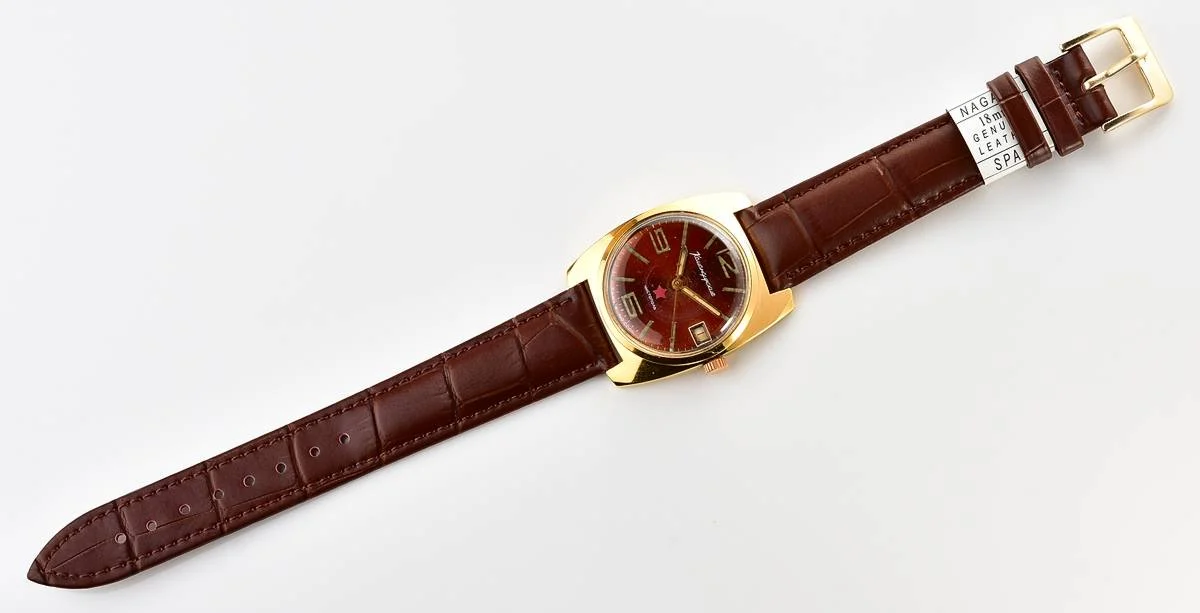 Soviet gold-plated Vostok Komandirskie mechanical watch - Zakaz MO CCCP!