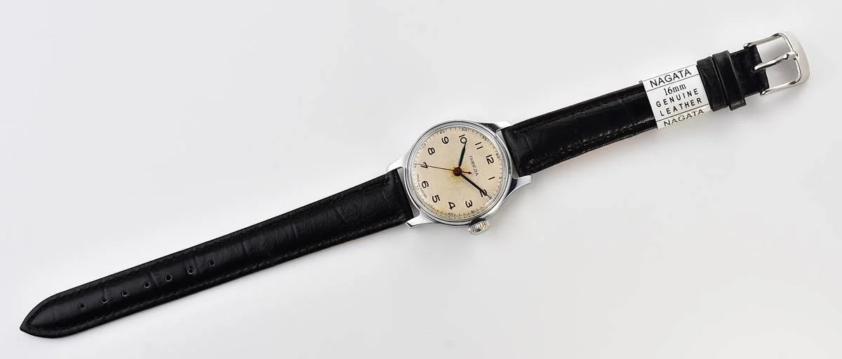 Rare! Vintage Pobeda watch with central seconds hand in uncommon hermetic case, 1MCHZ 3rd quarter of 1954