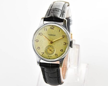 Vintage soviet mechanical watch POBEDA, 1st quarter of 1956