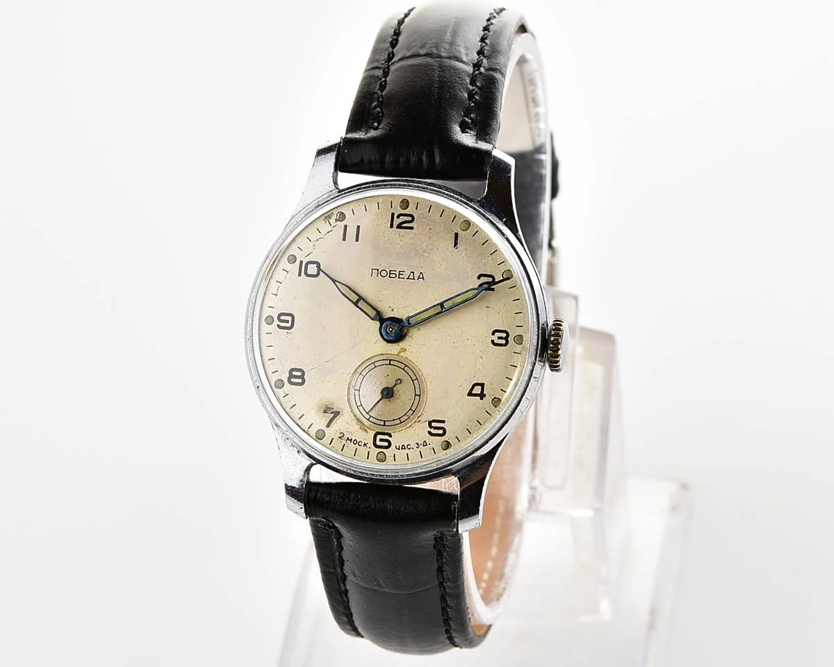 Vintage Soviet mechanical Pobeda watch, 2MChZ from 2nd quarter 1958!