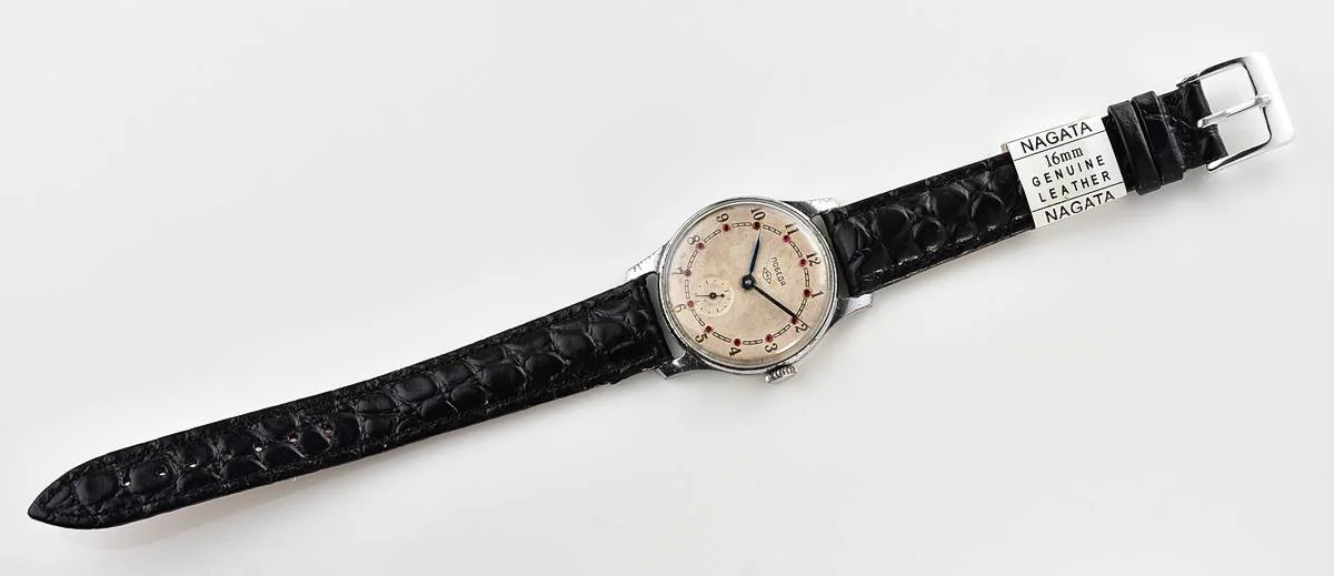 Vintage Soviet mechanical Pobeda from the 1950s, PChZ, rare dial with rubies
