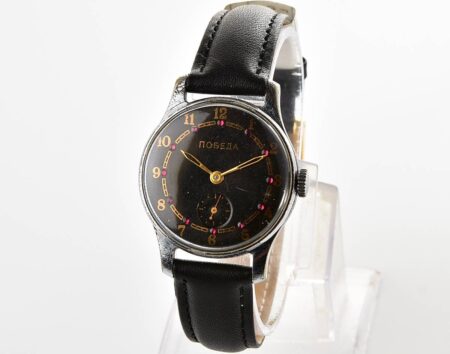 Vintage soviet mechanical POBEDA from the 1950s, PChZ, rare dial with rubies