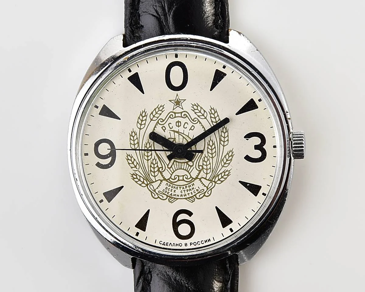 Soviet mechanical Raketa watch "big zero"